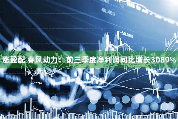 涨盈配 春风动力：前三季度净利润同比增长3089%